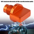 Motorcycle Oil Filler Cnc Cnchined Steel Orange Cover For 125 200 390 Rc All Years