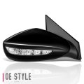 Auto Dynasty Hy1321212 Factory Style Passenger Right Side Mirror Manual Folding Power Adjust Heated Glass Turn Signal