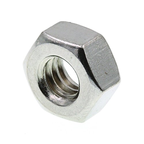 STAINLESS STEEL FINISHED HEX NUT 7/32" THICKNESS 1/4"-20 THREAD 