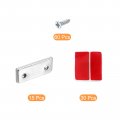 Uxcell Magnetic Door Catch 15 Pack Cabinet Shelf-adhesive Magnets Drawer For Kitchen Closet To Keep Closed Silver
