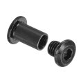 20 Sets Screw Post Male M8x8mm Stainless Steel Rivets Female 10x16 Hex Drive Binding Screws Belt Buckle Bolts Leather Fastener 