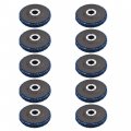 Waltyotur 5pcs 4-1 2 X 7 8 Bule Stripping Wheel Strip Discs Rust Remover Paint Removal Disc Blue Coloured For Angle Grinders