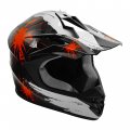 Dot Youth Kids Motocross Offroad Street Dirt Bike Helmet Goggles Gloves Atv Mx Black Red Firework 