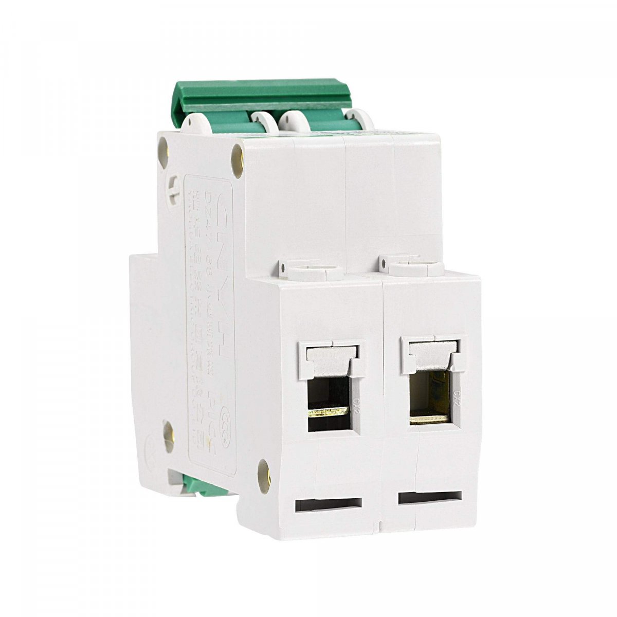 Miniature Circuit Breaker Dz47-63 2 Poles 1a 400v Din Rail Mount C1 D Curve
