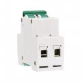 Miniature Circuit Breaker Dz47-63 2 Poles 1a 400v Din Rail Mount C1 D Curve 