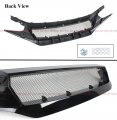 High Flow Gloss Black Mesh Performance Replacement Sport Front Grille Grill Compatible For 2016-2021 Honda Civic Si Hatchback