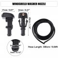 Uxcell 1 Set Windshield Washer Water Nozzle Spray No 3w7z17603aa For Ford Crown Victoria Base Lx Police Interceptor 4 6l V8