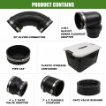Rv And Camper Sewer Waste Plumbing Connection System Kit For 3 Pvc Pipe Hose Fittings Adapter