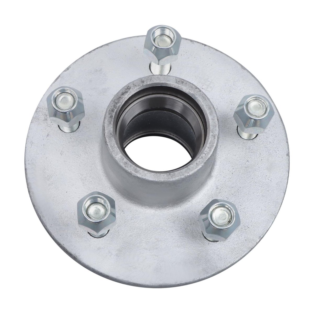 5 On 4 In Galvanized Trailer Hub Kit With Bearing For 00 Lbs 84 Spindle 5 Piece Set