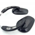Httmt 398a- H-d Black Big Side Mirrors With Hollow-out Stem Compatible 1982-later All Models Except Vrscf 2014-later Flhtkse