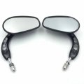 Httmt 398a- H-d Black Big Side Mirrors With Hollow-out Stem Compatible 1982-later All Models Except Vrscf 2014-later Flhtkse