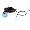 2-250 16-14 Awg Insulated Spade Crimp Connector Female Terminal With 11 Piece Set Blue Plastic 15a Max Current 