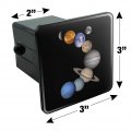 Solar System Planets Mercury Venus Mars Earth Moon Jupiter Saturn Uranus Neptune Tow Trailer Hitch Cover Plug Insert