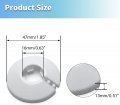 Bettomshin 6pcs 16mm 0 63 Dia Flange Water Pipe Cover Decoration Easy Installation Plastic Radiator Escutcheon Drain Line