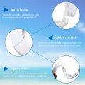 Bettomshin 6pcs 16mm 0 63 Dia Flange Water Pipe Cover Decoration Easy Installation Plastic Radiator Escutcheon Drain Line