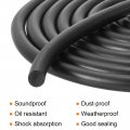 Uxcell Nitrile Rubber Seal Strip 9mm 0 35 Diameter X 5 Meters 16 4ft Long Round Solid Weather Stripping For Reduce Noise Shock