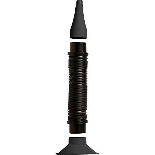 Flexform Hose Kit 4 In Diameter Expandable Dust Collection With Nozzle And Bell Fitting Black Polypropylene Plastic