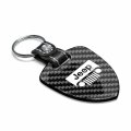 Ipick Image Made For Jeep Grill Real Black Carbon Fiber Large Shield-style Key Chain