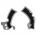 X-grip Frame Guards Silver Black For Kawasaki Kx450f 2009-2018 