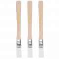 Uxcell 5 Paint Brush 0 47 Width Soft Nylon Bristle With Wood Handle For Wall Cabinets Fences White 3pcs