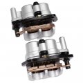 New Front Right Left Brake Caliper Set For Yamaha Rhino 700 Yxr70 2008-2013 Includes Pads