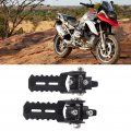 Motorcycle Front Footrest Pegs Parts Accessory For R1200gs 2013 2018 Powersports Foot Black