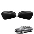 Front Driver Side And Passenger Door Rearview Mirror Cover Caps Glossy Black Replacement For 2008-2013 Accord 