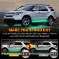 Xridonsen 2pcs 60 Inch Green Running Board Lights Strip 720 Led Emergency Strobe Flashing Warning Safety Caution Side W