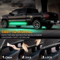 Xridonsen 2pcs 60 Inch Green Running Board Lights Strip 720 Led Emergency Strobe Flashing Warning Safety Caution Side W