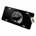 Graphics More Wolf Howling Moon Silhouette Novelty Metal Vanity Tag License Plate