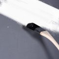 Uxcell Bent Radiator Paint Brush 17 Length 4 Width Bristle With Long Wood Handle For Wall Treatment Black