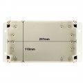 Uxcell 241x122x75mm Electronic Waterproof Ip65 Sealed Abs Plastic Diy Junction Box Enclosure Case Gray