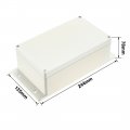 Uxcell 241x122x75mm Electronic Waterproof Ip65 Sealed Abs Plastic Diy Junction Box Enclosure Case Gray