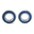 15x28x7mm Precision Ball Bearings Abec 3 Blue Rubber Seals 2 