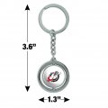 Graphics More Minnesota State University Moorhead Primary Logo Keychain Spinning Round Chrome Plated Metal