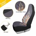 Alchemy Symbols Planet Icon Magic Astrology Mystery Occultism 1 Pc Car Front Seat Covers Non-slip Vehicle Premium Fabric