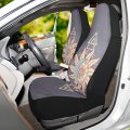 Alchemy Symbols Planet Icon Magic Astrology Mystery Occultism 1 Pc Car Front Seat Covers Non-slip Vehicle Premium Fabric