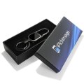 Lincoln Black Snap Hook Led Light Metal Key Chain