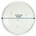 Hqrp 12 5-inch Glass Turntable Tray Compatible With Ge Wb39x10003 Wb39x10002 Wb49x10002 Emo2000c01bb Jes831wb002 Lvm1420ba01