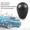 Ryanstar Carbon Fiber Shift Knob With Adapters Black Oval Ball Stick Shifter Knobs For Infiniti Lexus Mazda Mitsubishi Nissan