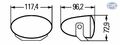 008283811 Hella Ff50 Driving Light Kit Oval Lamp H7 Pair