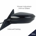Spieg Ho1320284 Driver Side Mirror Replacement For Honda Civic Ex Ex-l 2016-2019 Power Heated Glossy Black 5pin Lh