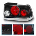 Amerilite Black Replacement Brake Taillights Set For 1993-1997 Toyota Corolla Passenger And Driver Side