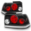Amerilite Black Replacement Brake Taillights Set For 1993-1997 Toyota Corolla Passenger And Driver Side