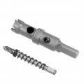 Uxcell Carbide Hole Saw Drill Bit 17mm Cutter For Stainless Steel Alloy Cast Iron Copper Metal Sheet With Limit Step