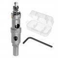 Uxcell Carbide Hole Saw Drill Bit 17mm Cutter For Stainless Steel Alloy Cast Iron Copper Metal Sheet With Limit Step