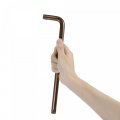 Uxcell T60 Anti Tamper Proof Torx Star Key Bit Wrench L-shape 10 24-inch Long Arm S2 Steel