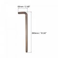 Uxcell T60 Anti Tamper Proof Torx Star Key Bit Wrench L-shape 10 24-inch Long Arm S2 Steel