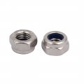 Uxcell M5 Thread Dia 304 Stainless Steel Self-locking Nylon Insert Lock Hex Nut 50pcs