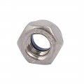 Uxcell M5 Thread Dia 304 Stainless Steel Self-locking Nylon Insert Lock Hex Nut 50pcs